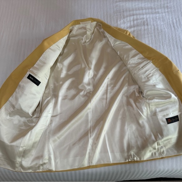 Tallia Uomo Luxury Blazer in Yellow - Picture 2 of 7